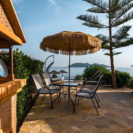 Beachfront Andriana Villa With Mini Pool And Spa Vasilikí Exterior foto