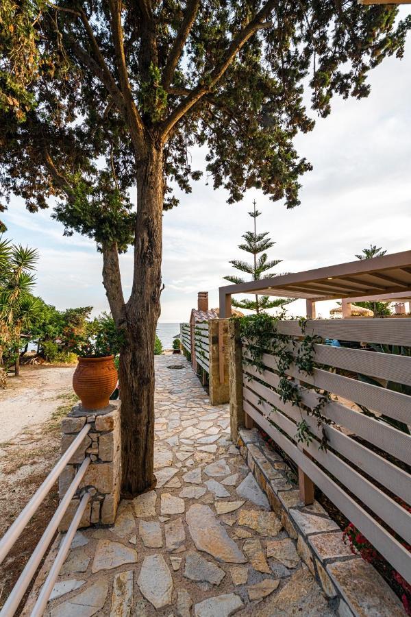 Beachfront Andriana Villa With Mini Pool And Spa Vasilikí Exterior foto